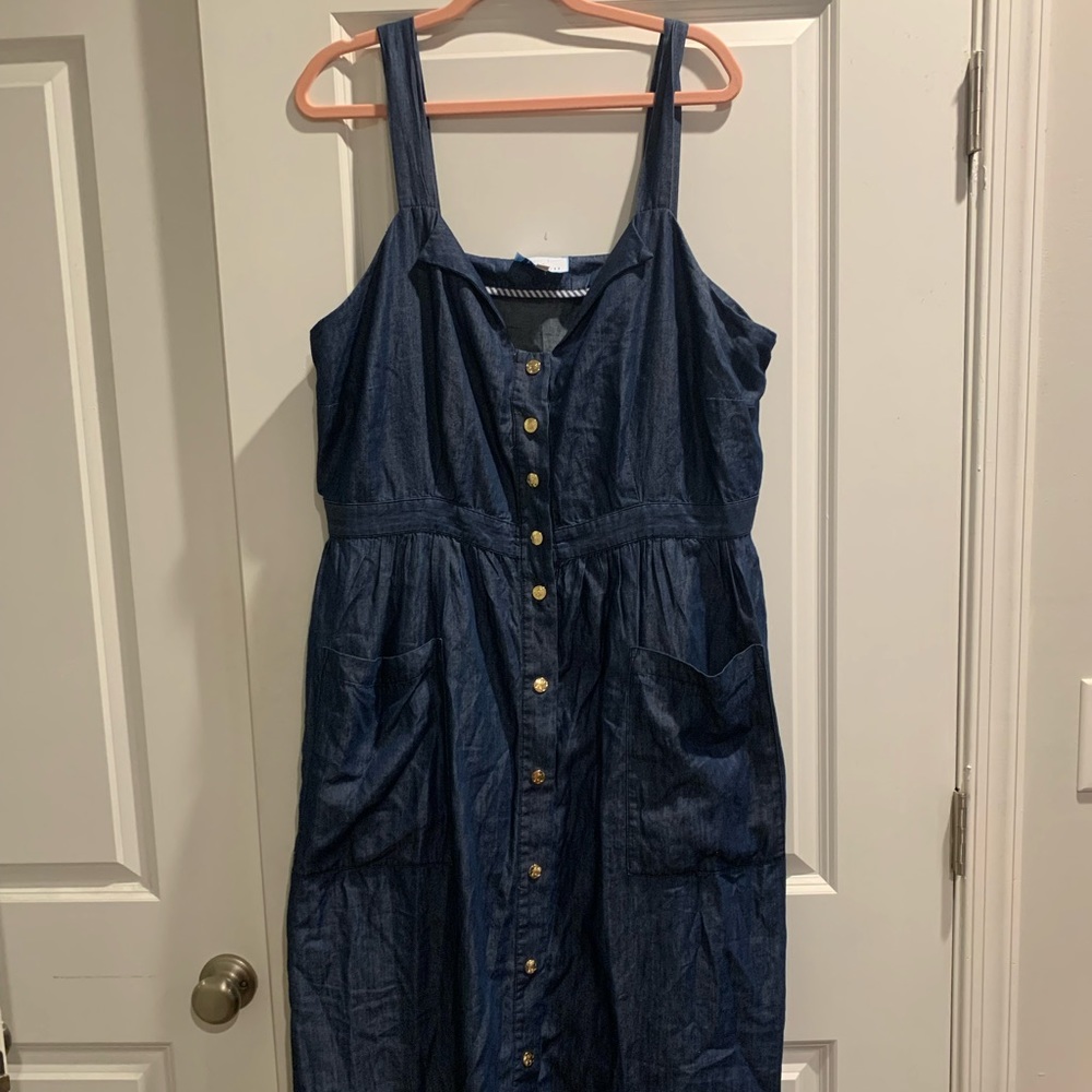 Draper James x Eloquii Denim Dress